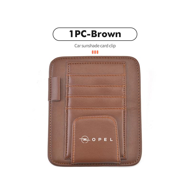 Car Sun Visor Sunglasses Clip Credit Card Pen Storage Holder For Opel Corsa Mokka Astra Cascada Adam Insignia Meriva Vectra