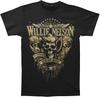 Willie Nelson Totenkopf Outlaw Musik Echtes T-Shirt