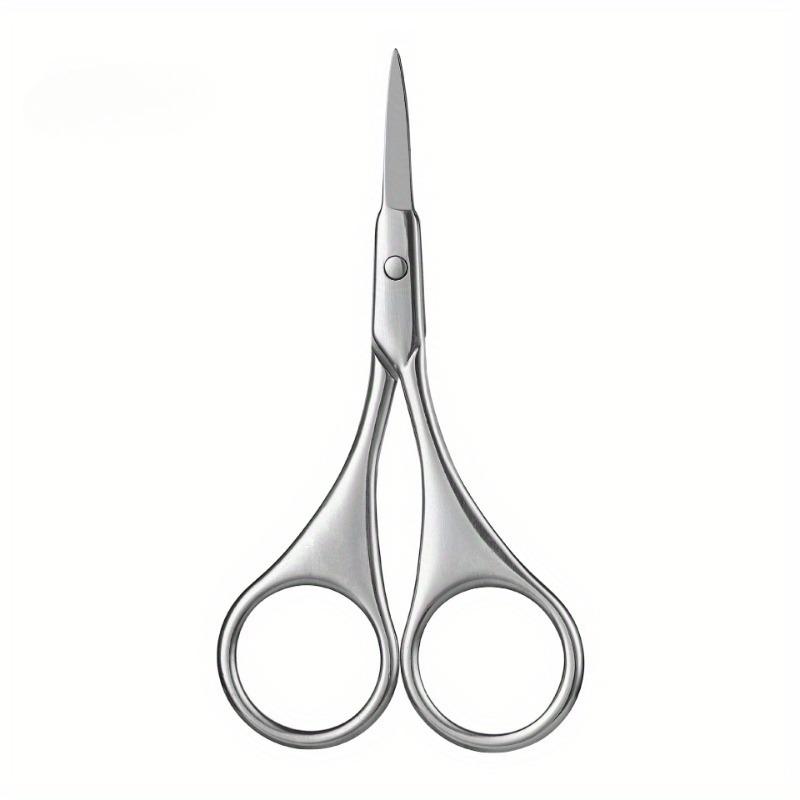 1pc Professional Dual Function Keratin Scissors - Small Scissors for Eyebrow, Eyelash, Nail Trimming and Beauty-