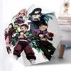 1pc Automatically Opening Umbrella with Tanjiro, Nezuko, Zenitsu, Kyojuro, Rengoku, Shinobu, Giyuu & Shinobu Characters, Portable 3-Fold Design, 8-Bon