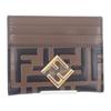 Fendi 8M0445ADYMF13VK Kartenetui Braunes Leder Damen