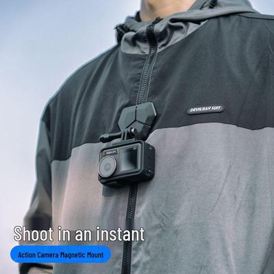 GoPro13 DJI Action kameros magnetinis laikiklis: Action5Pro/4/3 Greito atleidimo krūtinės tvirtinimo priedai