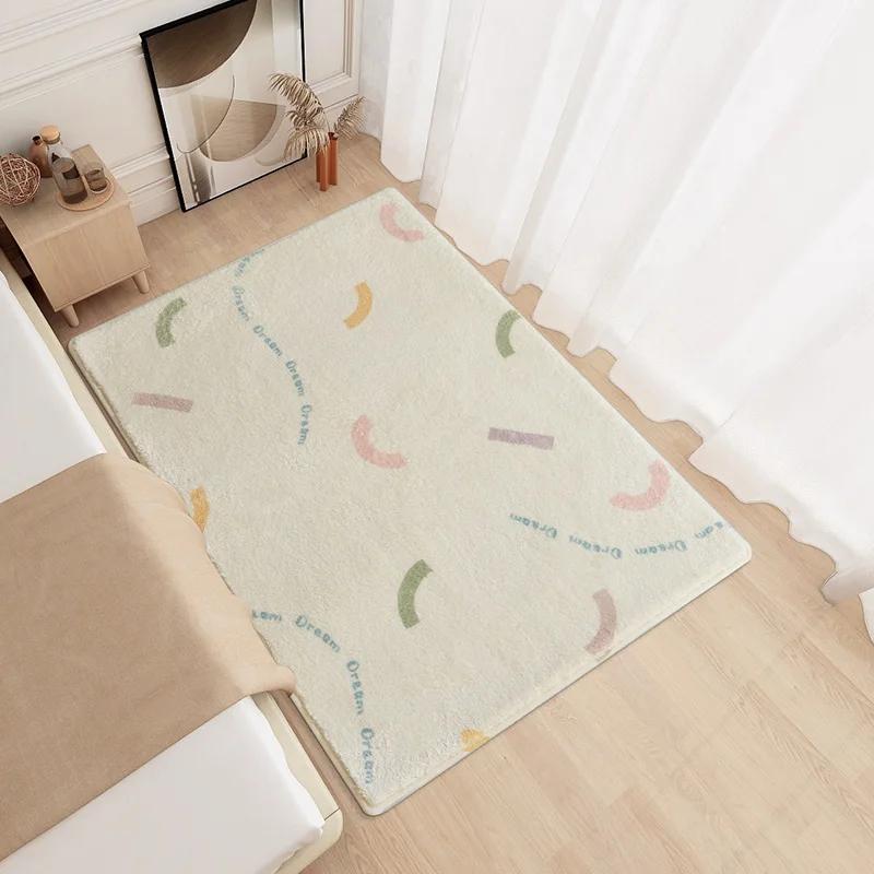 Korean-style Modern Minimalist Carpet Bedroom Decorative Carpet Living Room Large Carpet Soft Home Decoration