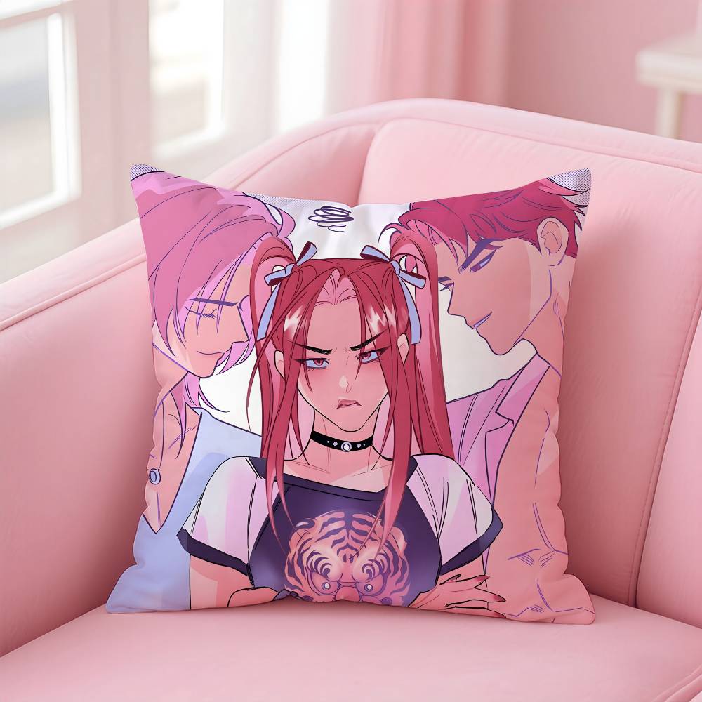 

Saja Boys KPopS D-Demon H-Hunters Pillow Case Pattern Printed Pillowcase for Living Room Sofa Cushion Cover & Bedroom Decor 12x12Inch