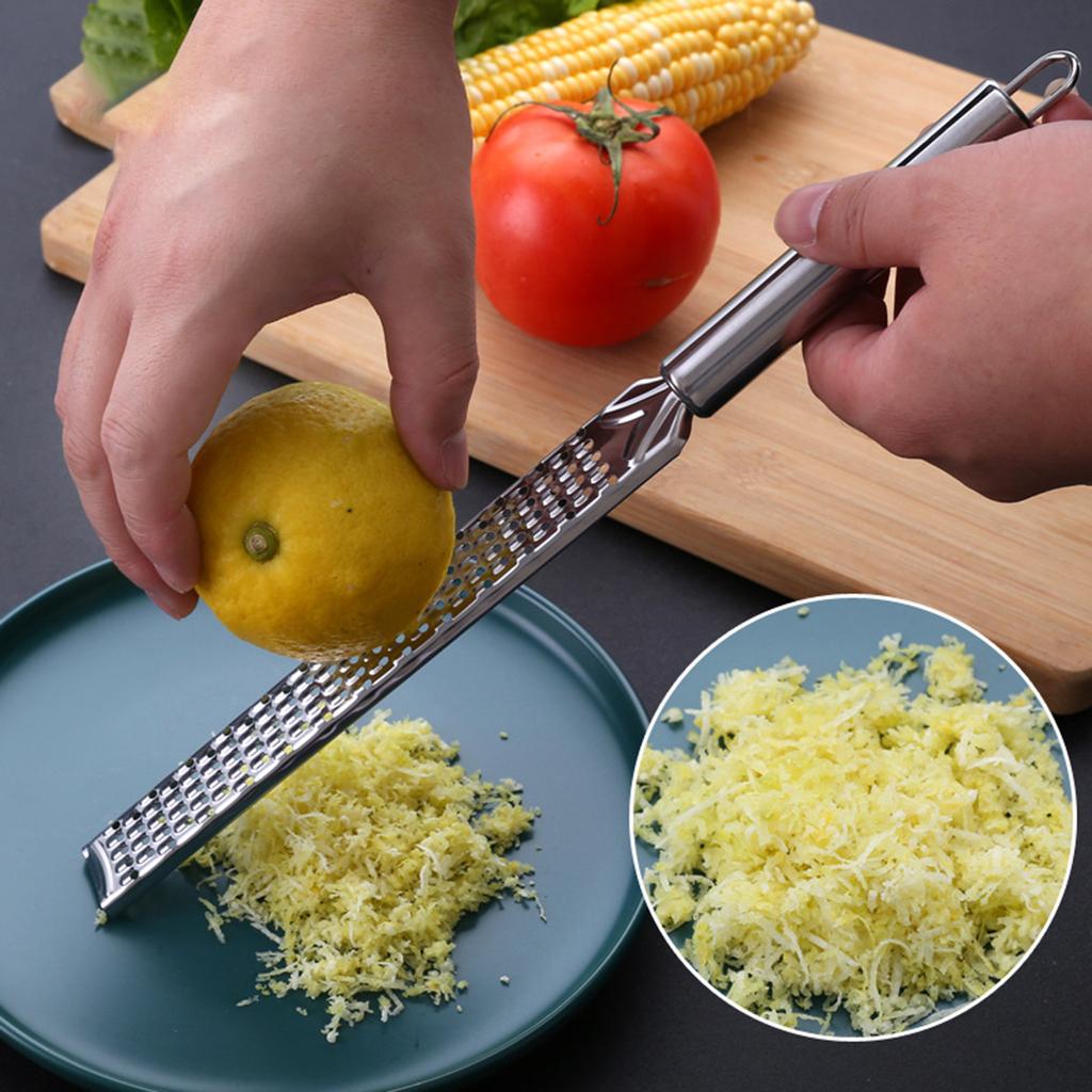 Stainless Steel Long Grater, Cheese Grater, Lemon Vegetable Grater