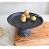 Wrought Iron Tall Tray Old Retro Gray Bread Fruit Plate Storage Tray Still Life Gourmet Photography Dessert Table