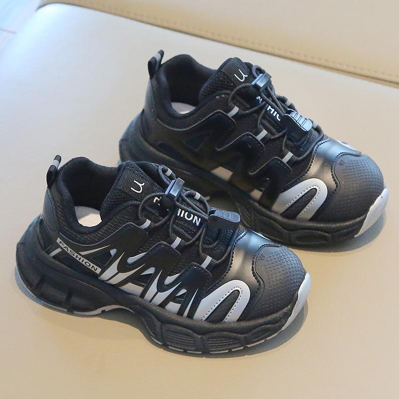 Children's Sports Shoes 2025 Spring and Autumn New Boys' Dad Shoes Japanese Girls' Casual Shoes Soft-soled Baby Running Shoes