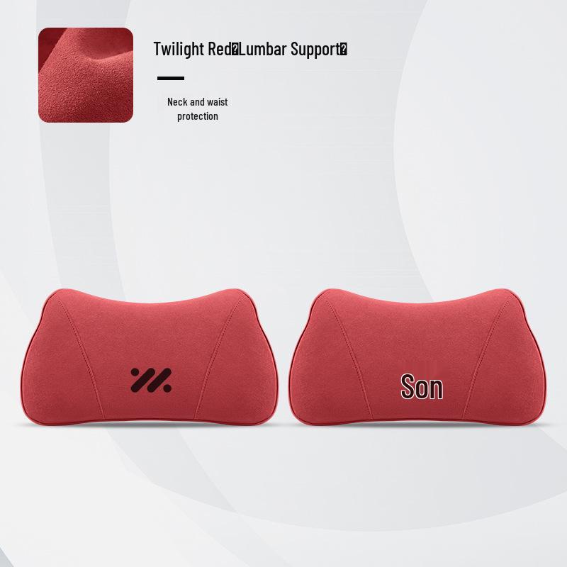 Universal ZEEKR L6 Headrest & Lumbar Support Pillow, Purple - Fits 25 Models, All-Season Car Neck Protection.