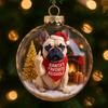 Funny Dog Christmas Ornament Cute Mischievous Dog Decor with Playful Expressions Festive Gag Gift for Pet Lovers