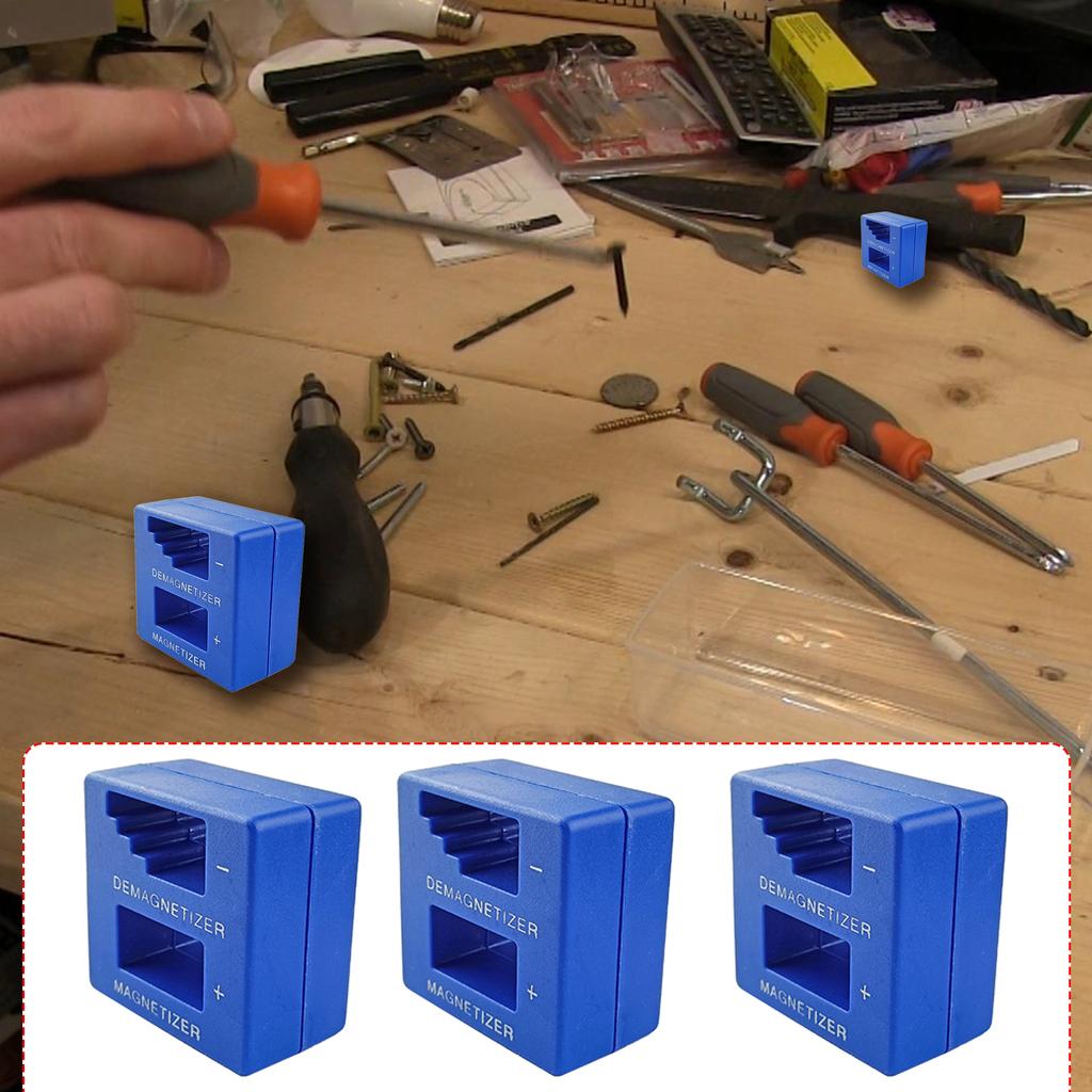 Demagnetizer and Magnetizer for Screwdrivers Tips Bits Small Tool Large Screws Drills Sockets Nuts Bolts Nails Tools