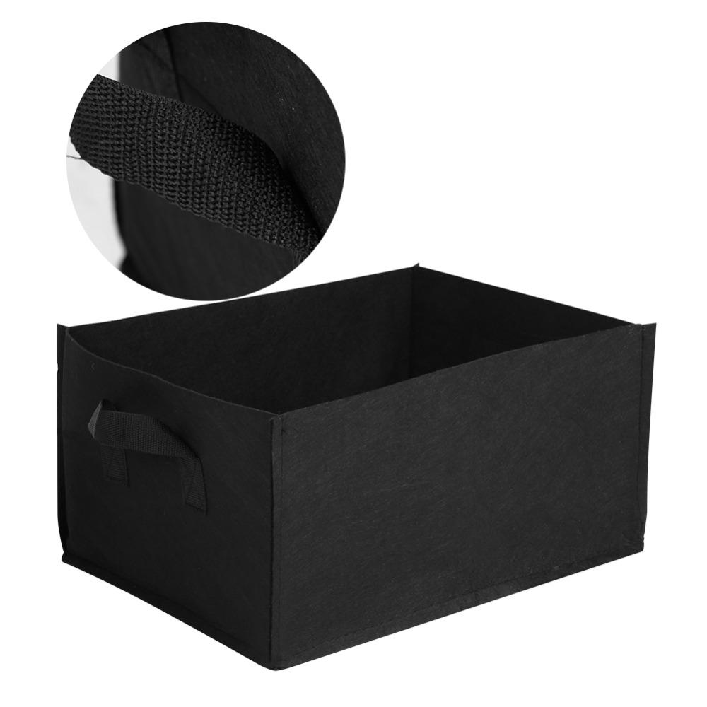 4PCS Non-woven Fabrics Grow Bags with Handles Reusable Planting Bag Planter Square Easy To Move Vegetable Grow Bag