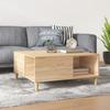  Coffee Table, Sonoma Oak 80x80x36.5 Cm Wood-based Material