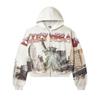 2026 Trendy Unisex Oversized Hoodie With Retro Letter Print Loose Fit Cotton Blend Sweatshirt
