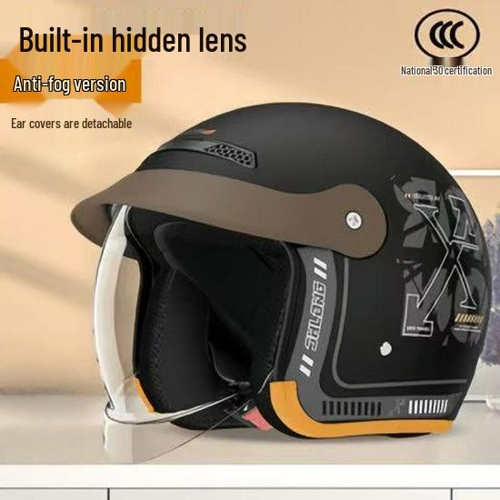 3C Certified All-Season Electric Scooter Helmet: Safety, Anti-Fog, Winter Warm for Men & Women