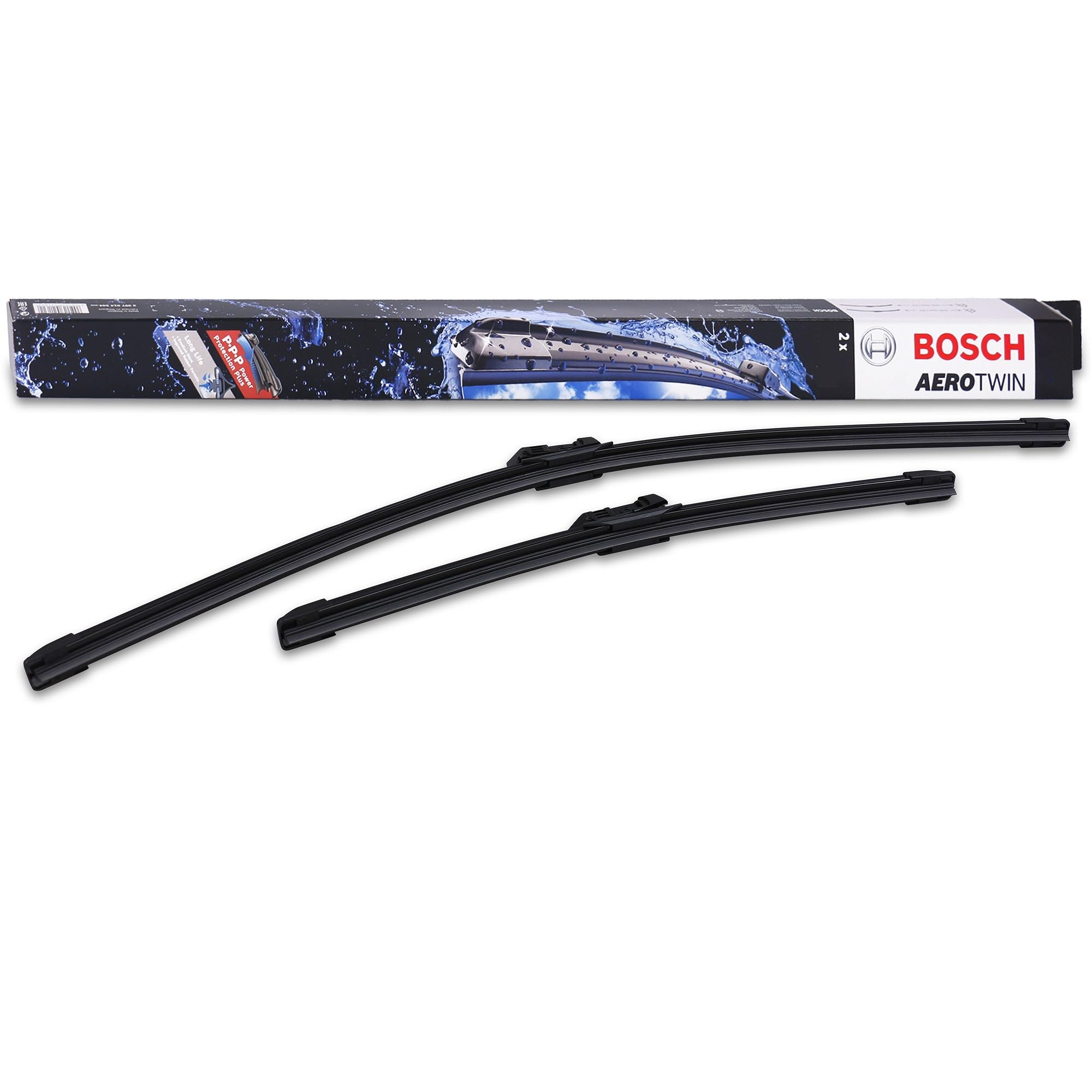 

BOSCH AeroTwin Flat Wiper Blades for Imported A414S Vehicles, 650mm/400mm,