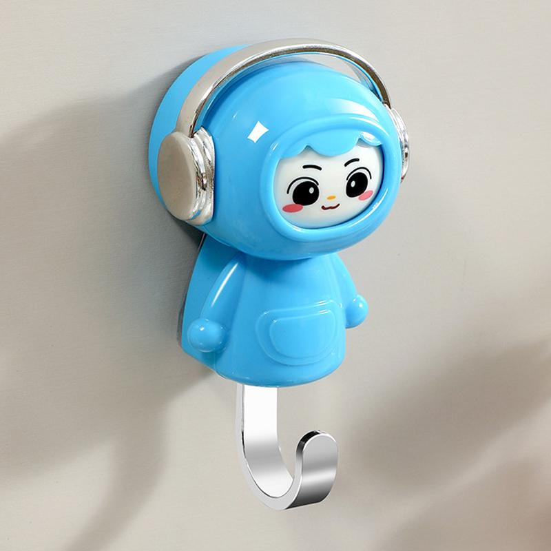 Cartoon Elf Face Changing Hook Trend Porch No Hole Strong Face Changing Girl Decoration Hook Finishing