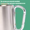 Stainless Steel Cup 220ml Double-layered Cup for Camping Traveling Handle Carabiner Backpacking Hiking Portable Cups Outdoor Tea Coffee Mug