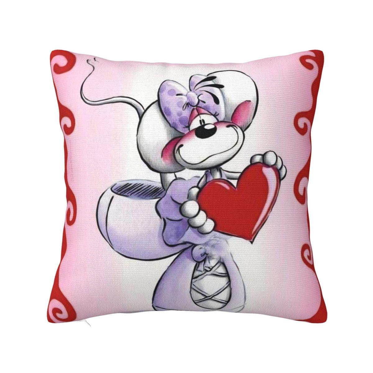 

DIDDL Cartoon Pillow Cases Cushion Cover Fashion Decorative Throw Pillow Case Cover for Living Room 40x40cm 30cm x 30cm