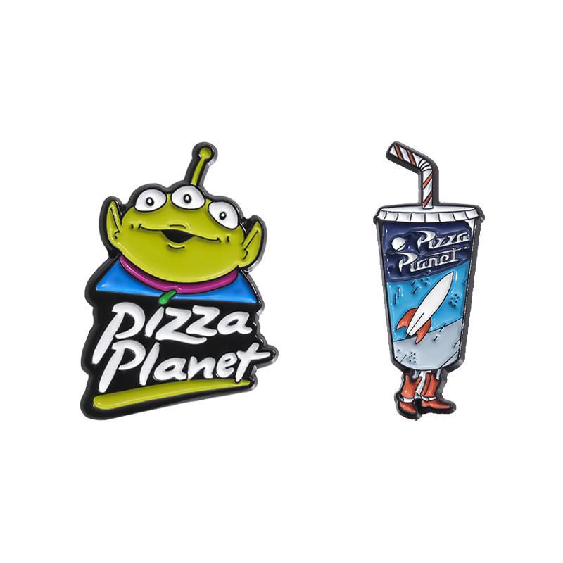 Charming Threeeyed Alien Cartoon Character Brooch Durable Alloy Pin For Unisex Fashion