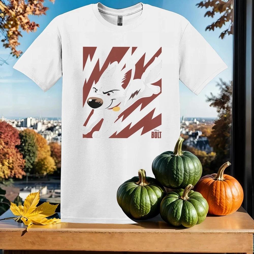 Bolt The Super Dog Lightning Graphic White TShirt Size S4XL S