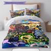 DRAGON BALL Pattern Bedding,Quilt Set Quilt Cover Pillowcase Home Birthday Gift (1 * Duvet Cover + 2 * Pillowcase, Without Core)