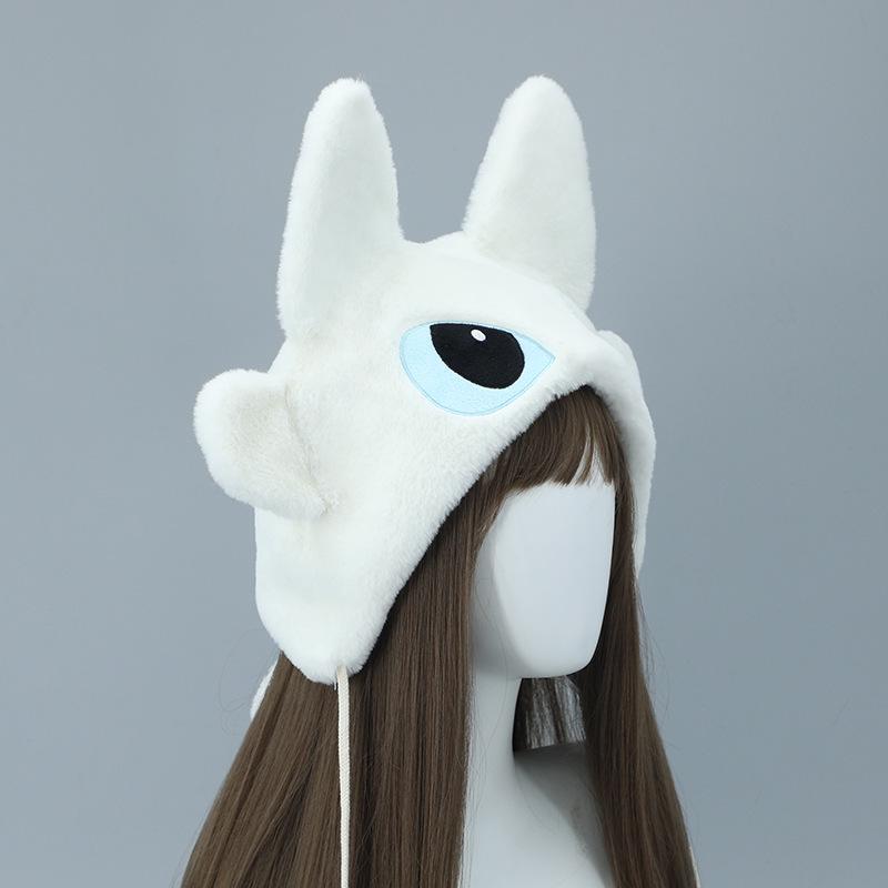 Anime Cat Ear Plush Hat - Cute, Warm, Versatile Tie-up Earflap for Trendy Style