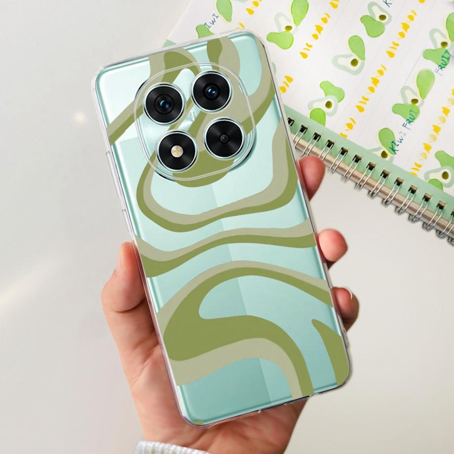 For Xiaomi Redmi Note 14 14Pro Case Coque Soft Silicone Back Cover Flower Butterfly Love Heart Clear Funda Redmi Note14 Pro Capa