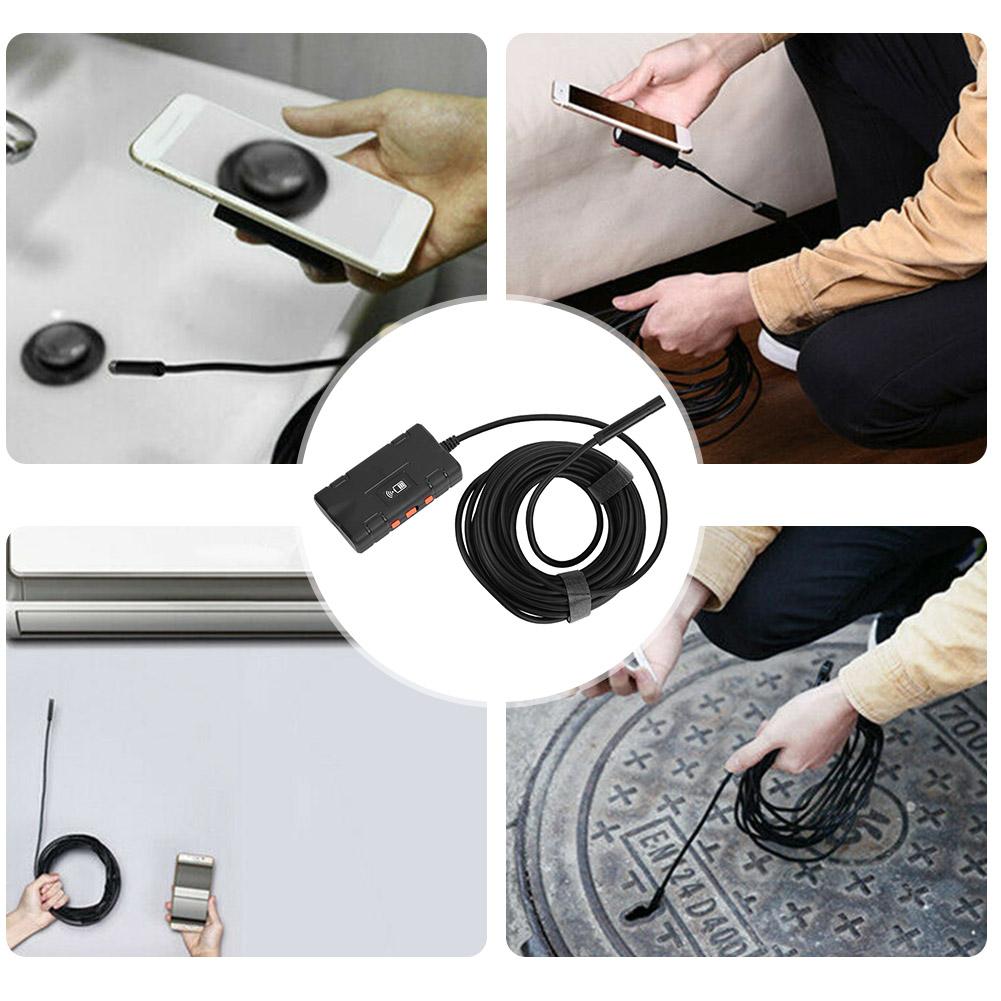 F270 8MM Lens 8LED Portable Wifi Endoscope 2.0MP 1080P Borescope Industrial Instruments10M