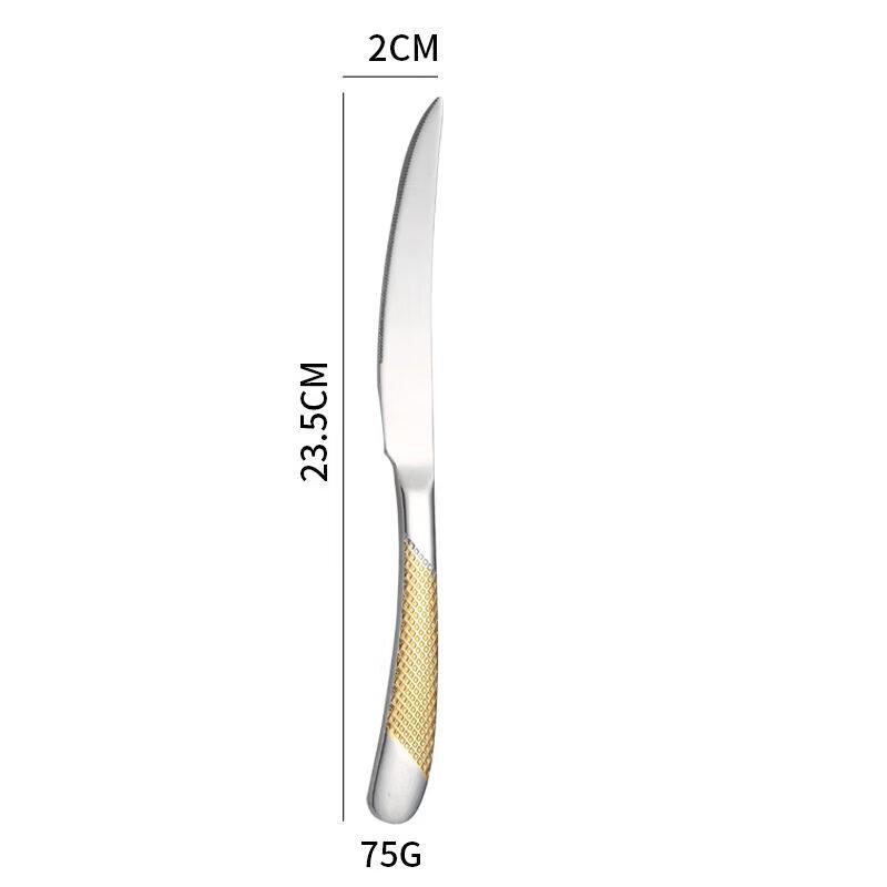 Short Cloud Premium 304 Stainless Steel Steak Cutlery Set