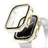 Waterproof Watch Case Glass Screen for Apple Watch Cover 40mm 44mm 41mm 45mm Frame Straight Edge Bumper IWatch Series 9 8 7 6 SE