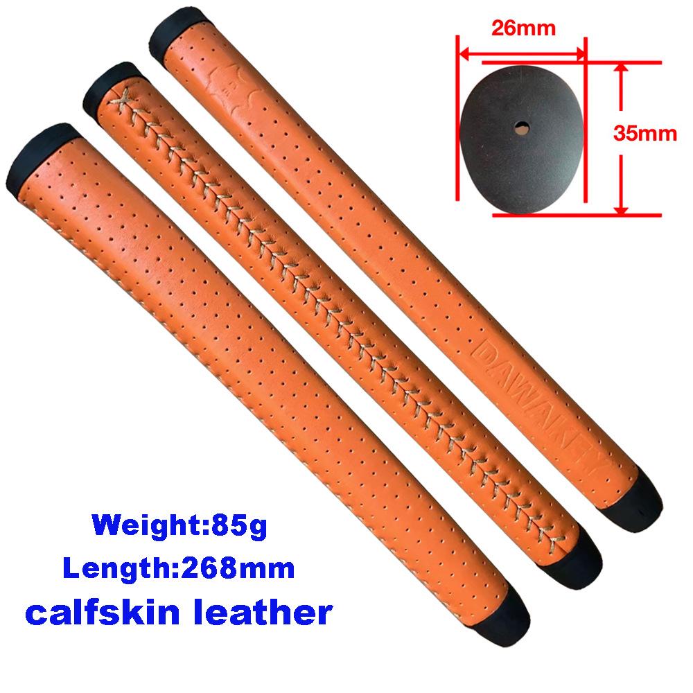 Customizable Genuine Leather Golf Putter Grip with Personalized Logo