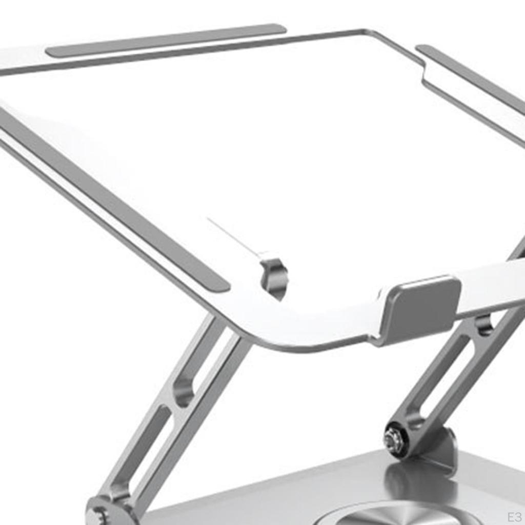 All Aluminium Laptop Stand, Hollow Design Ergonomic Dissipion Adjustable Universal Riser for