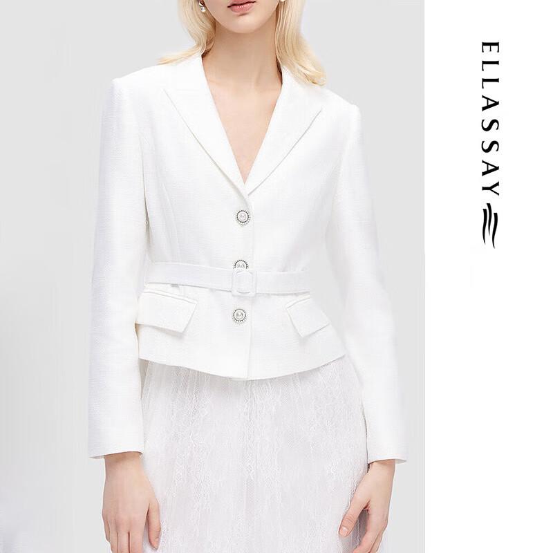 ELLASSAY Women's Spring Lace Patchwork Blazer Dress EWD351Y15800