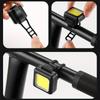 2 PCs Mini Mountain Bike Light Multifunctional Strong Light Bicycle Front Light Outdoor Backpack Buckle Light Bicycle Flashlight