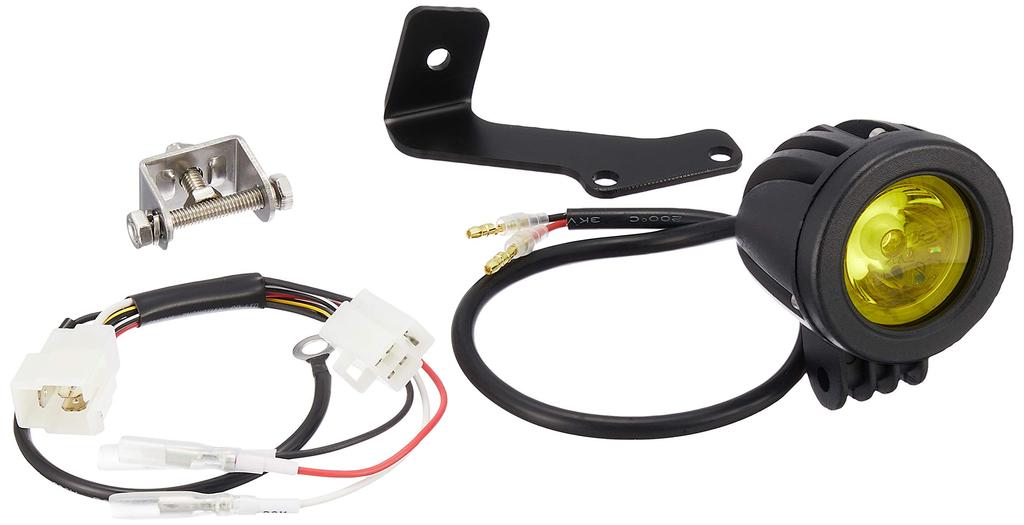 Kitaco 800-1300330 LED Shuttle Beam Kit, Bolt-On Type, High Brightness LED, Splashproof Specifications, Monkey 125, Body/Black, Lens/Lime Yellow