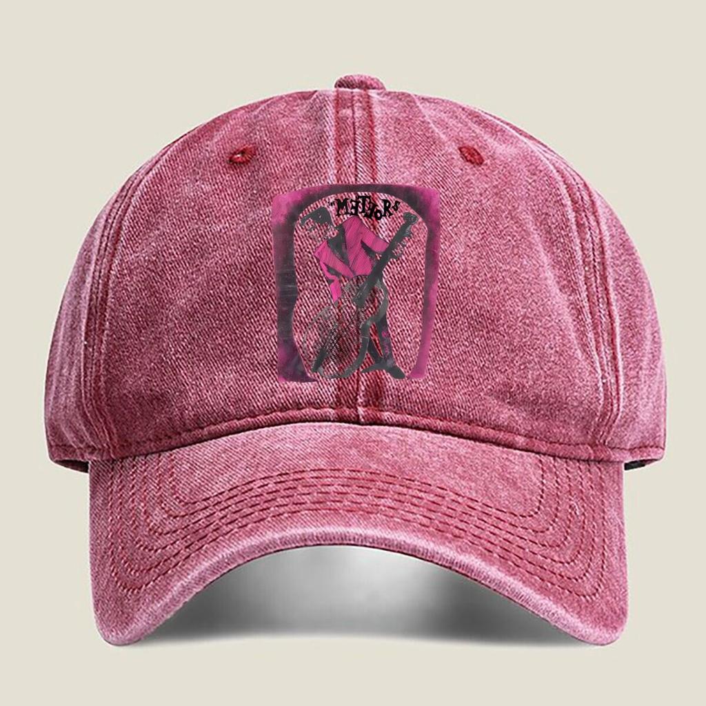 Meteors Band Poster Fashion Washed Baseball Cap Outdoor For Womens Unisex Female Beach Dad Hat Hip Hop