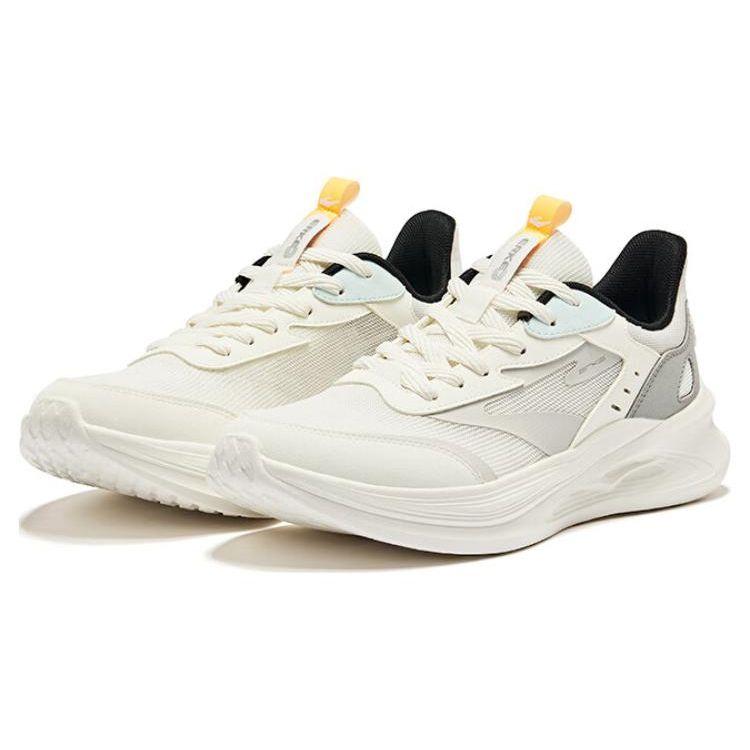 Erke Lingyue 2.0 Mesh Versatile Comfortable Breathable Rebound Low-Top Running Shoes Men sneakers Micro-Crystal-White Recycled-Gray 51124103319-001