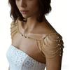 MultiLayered Tassels Body Chain Rhinestones Shoulder Chain Jewelry For Bride Wedding Banquet and Party Gathering