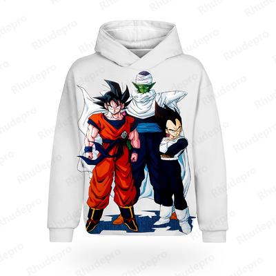 Streetwear Goku Long Sleeve Tee Vegeta Tops Dragon Ball Autumn Gym Hoodie Man Couple Outfit Funny T Shirts 2024 3D Print