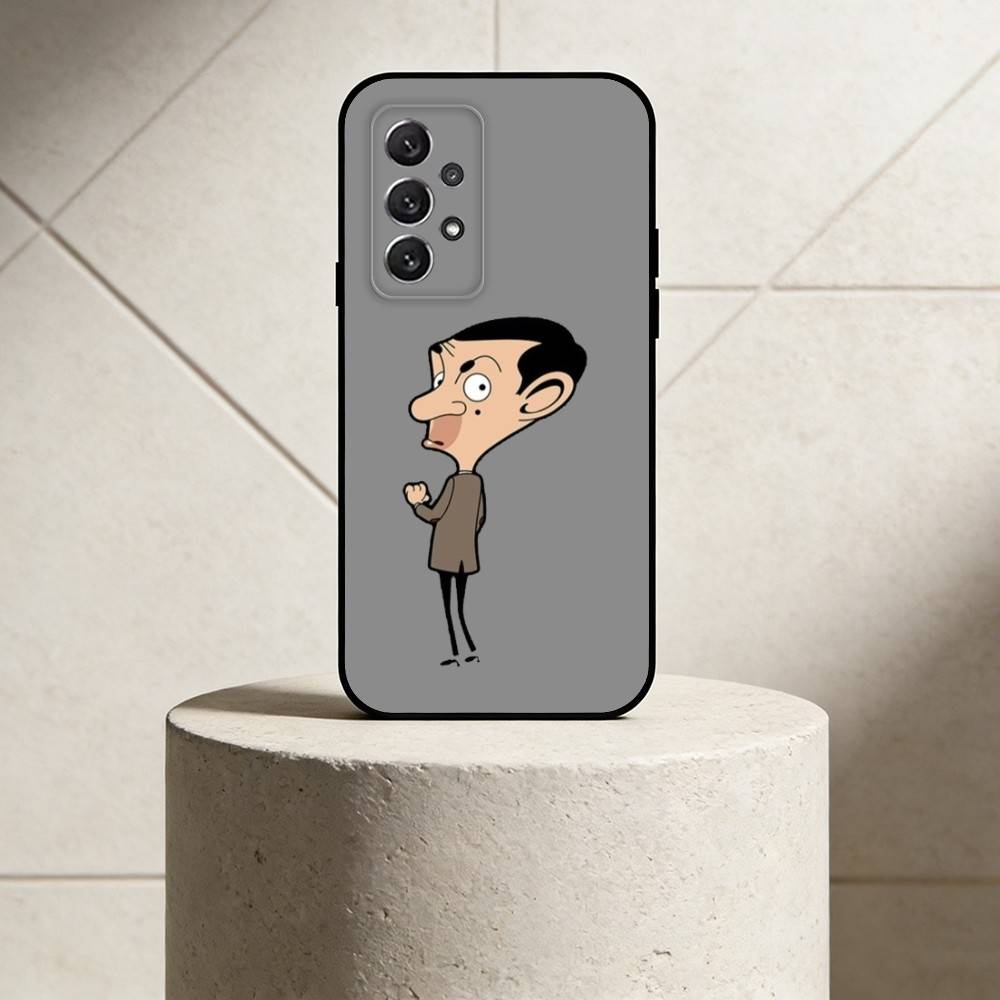 M-Mr. Bean Phone Case For Samsung S25,24,21,22,23,30,Ultra,20,Plus,Fe,Lite,Note Soft Black Cover