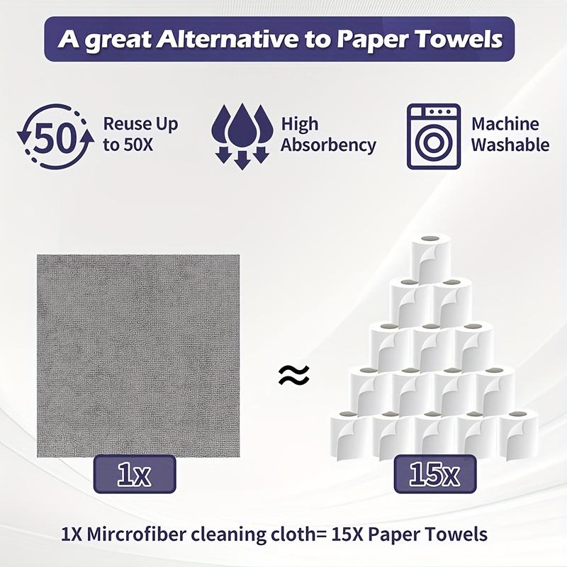 1pcs Heavy Duty Microfiber Cleaning Cloths for Kitchen Non Stick Oil Resistant Dish Drying Towels Tear Off Lazy Home Use
