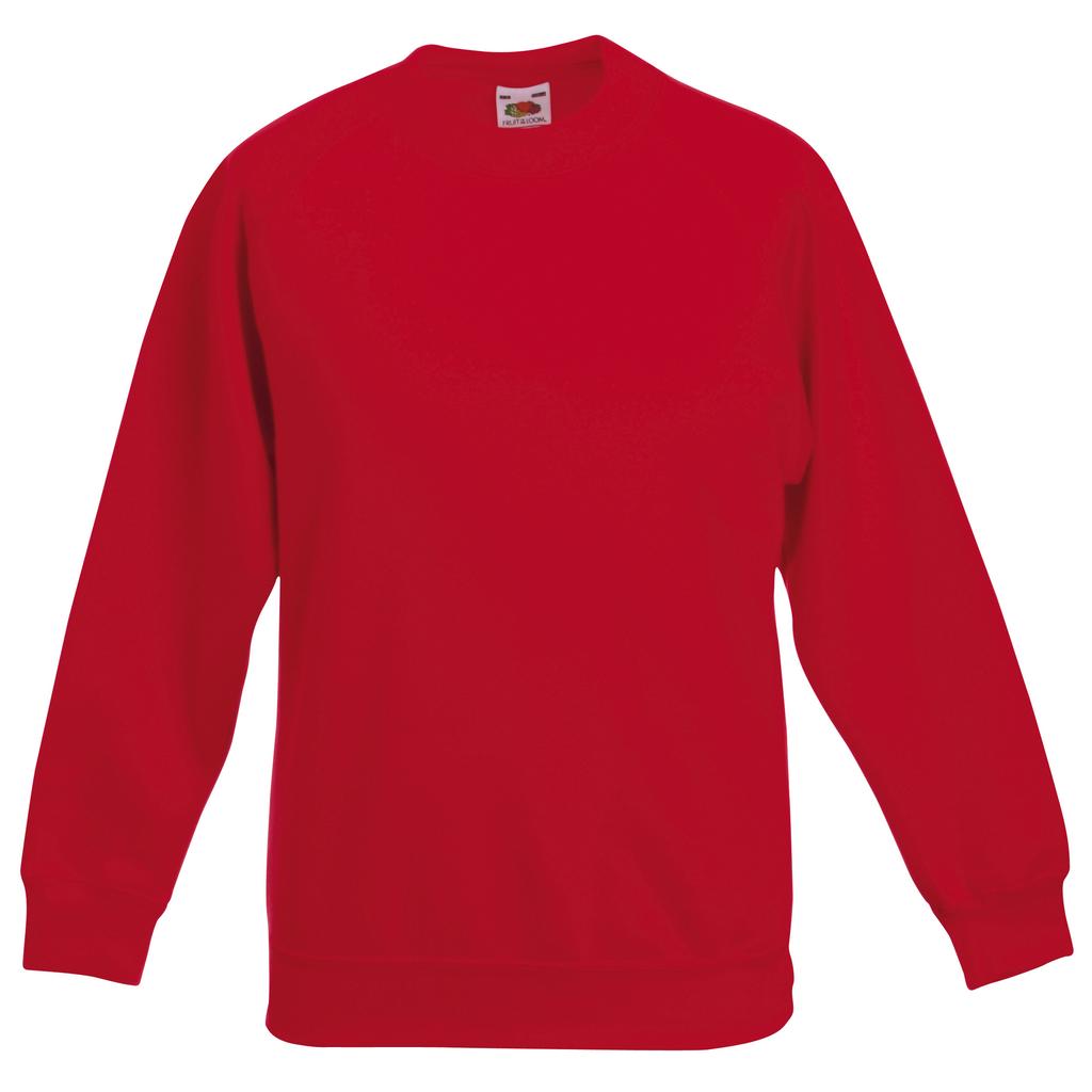 FRUIT OF THE LOOM Unisex-Sweatshirt mit Raglanärmeln für Kinder (2er-Pack)