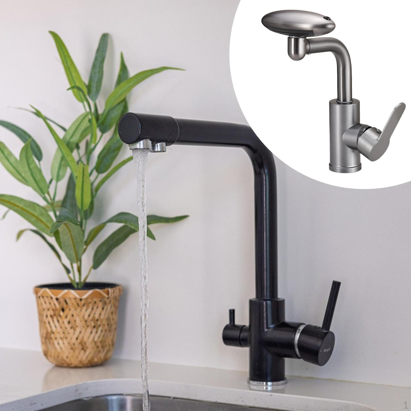 

Vanity Bath Faucet Accessories with 4 Adjustable Modes Multifunctional Sturdy Gray for Bathroom