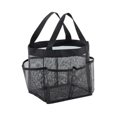 Large Capacity Mesh Shower Organizers Reinforced Handles Quick Dry Hanging Handbag Dorm Camp Bathroom Essential