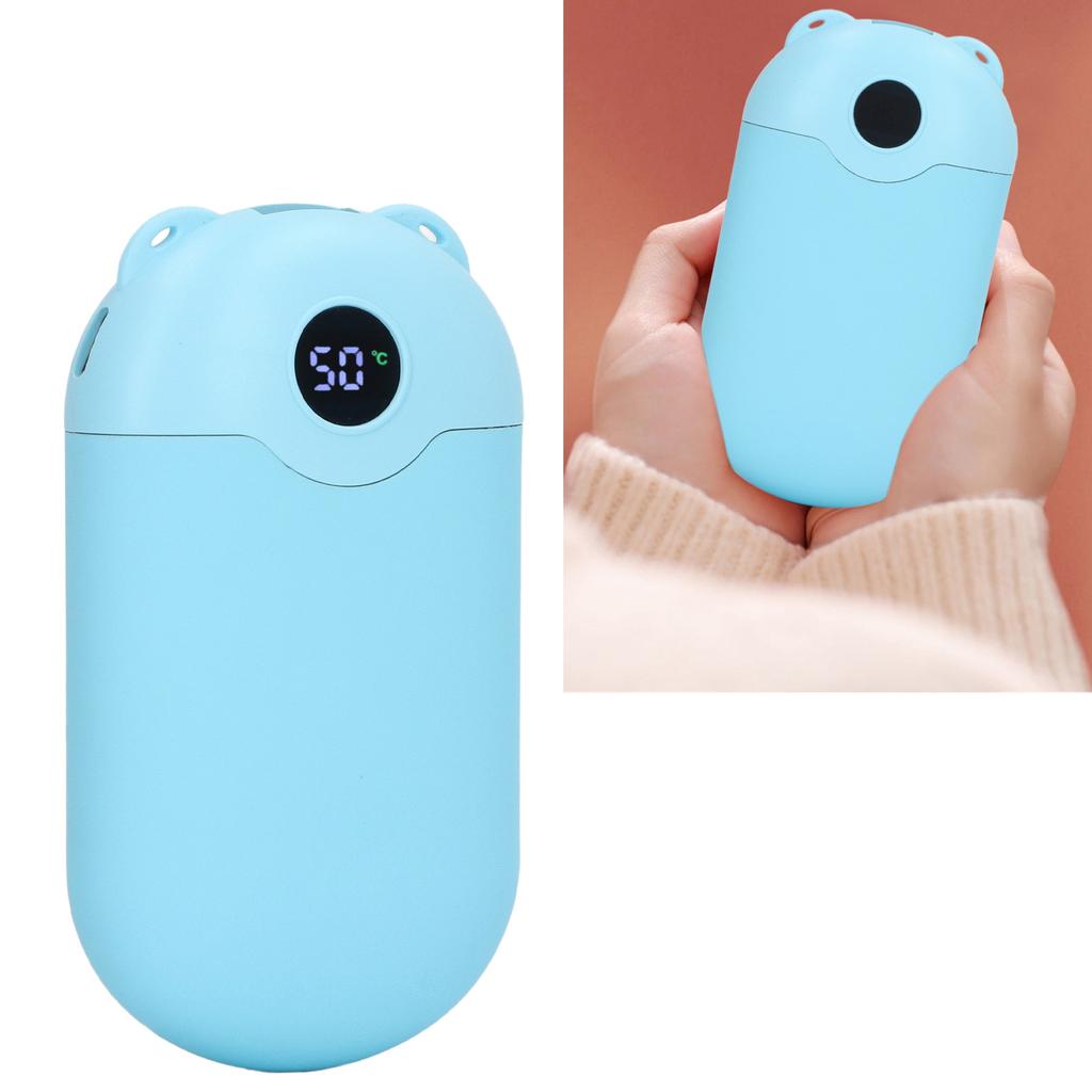 Re able Hand Warmer 5S   Heating   Dis    USB Charging 2400mAh Power Bank with Digital Display