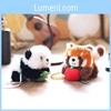 Plüschtier Panda mit magnetischem Saugnapf Kleiner Waschbär für Kindergeschenk und Sammler
