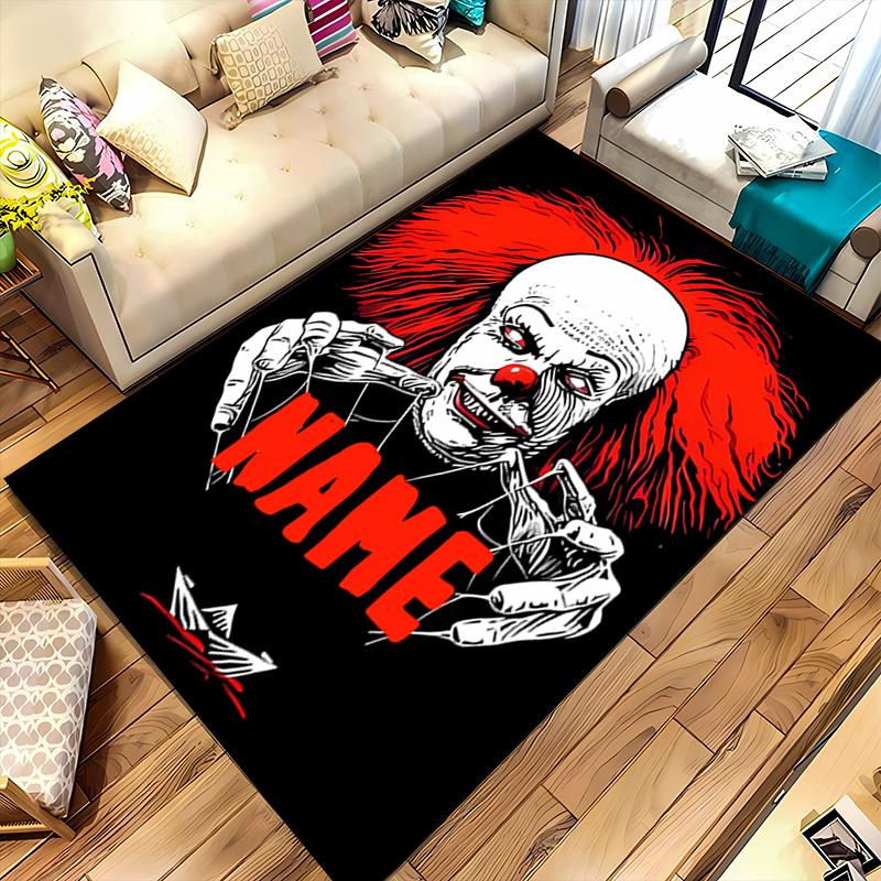 Custom personalization Pennywise the Dancing Clown Area Rug - Perfect For Kitchen, Bathroom,Laundry Room Decor Large Size Available,Gift All Seasons