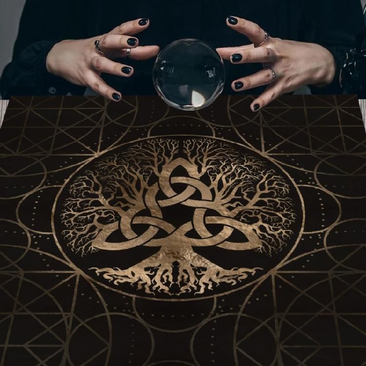 Tarots Tablecloth Divinations Table Cover Oracles Board Game Mat