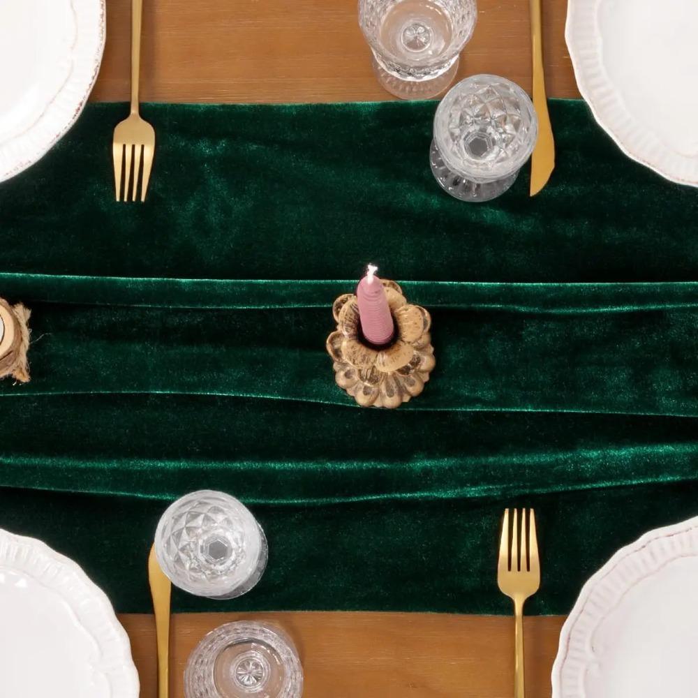 Non-slip Velvet Table Runner Extended Conference Table Cover Practical Table Linen  New Year