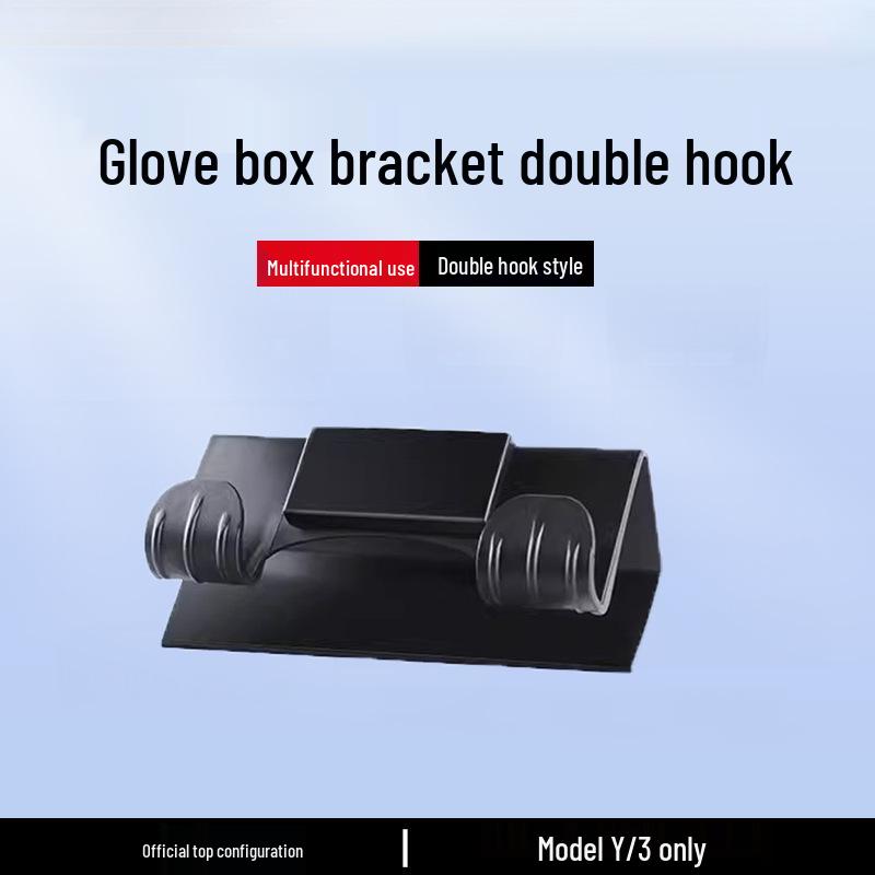 Tesla Model 3/Y Glove Box Hook - Interior Passenger Car Accessory Update